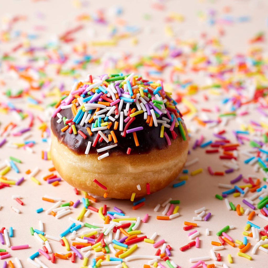 סופגניה צבעונית עם שוקולד