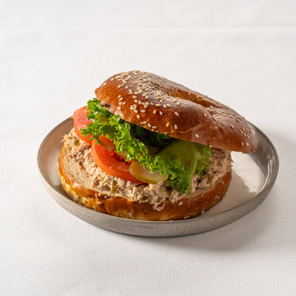 מגש בייגלס סלט ביצים/סלט טונה