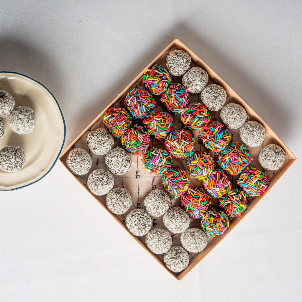 מגש כדורי שוקולד