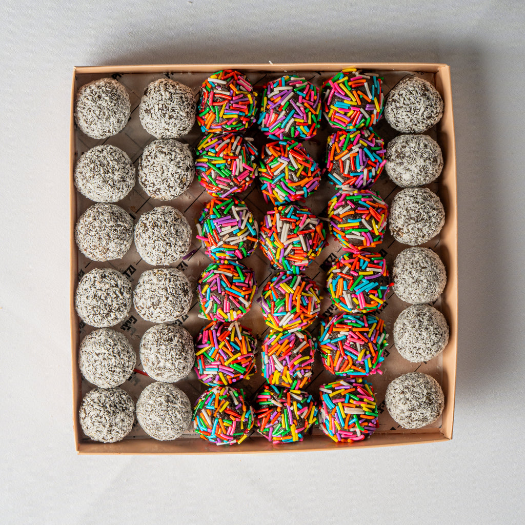 מגש כדורי שוקולד