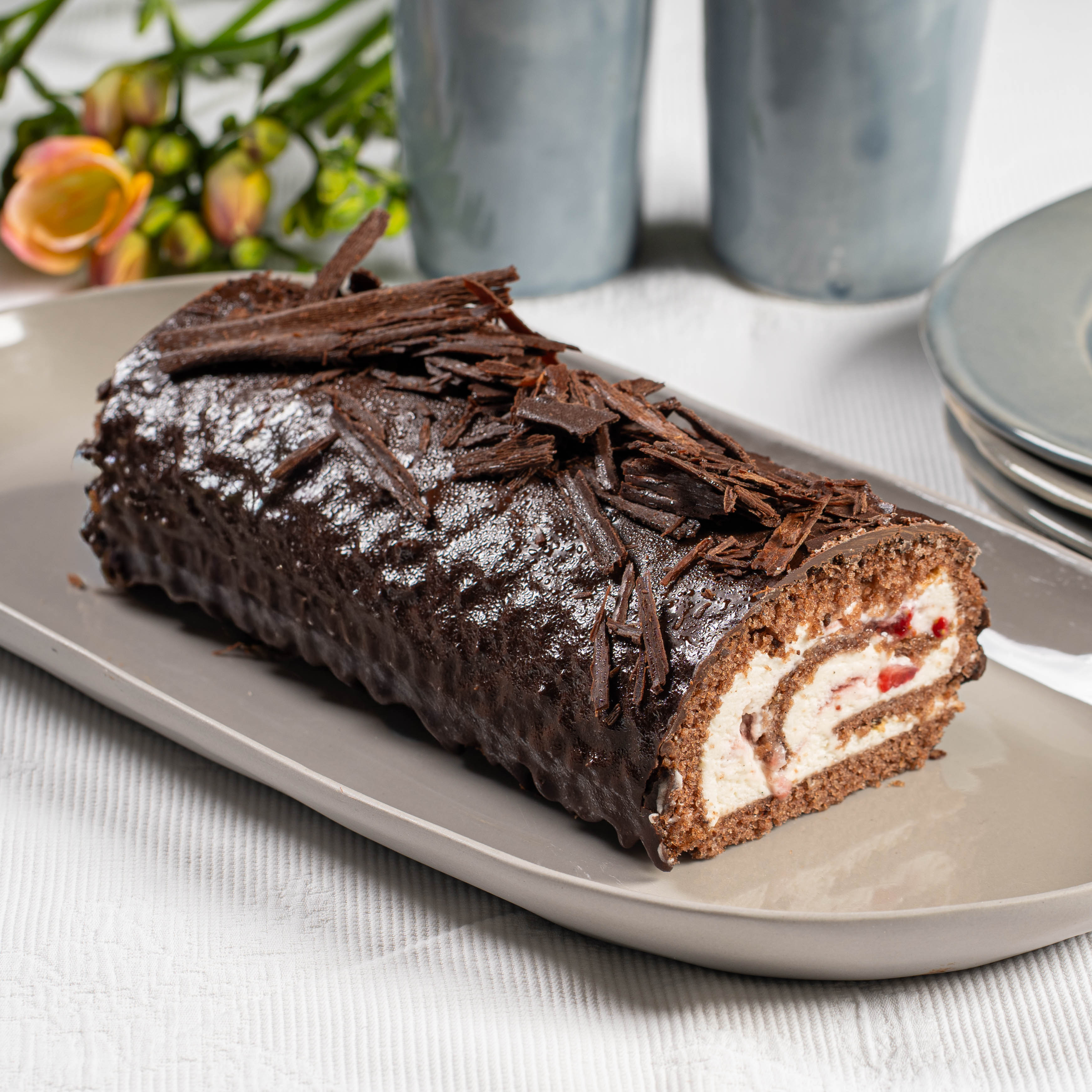 רולדת שוקולד ופירות יער