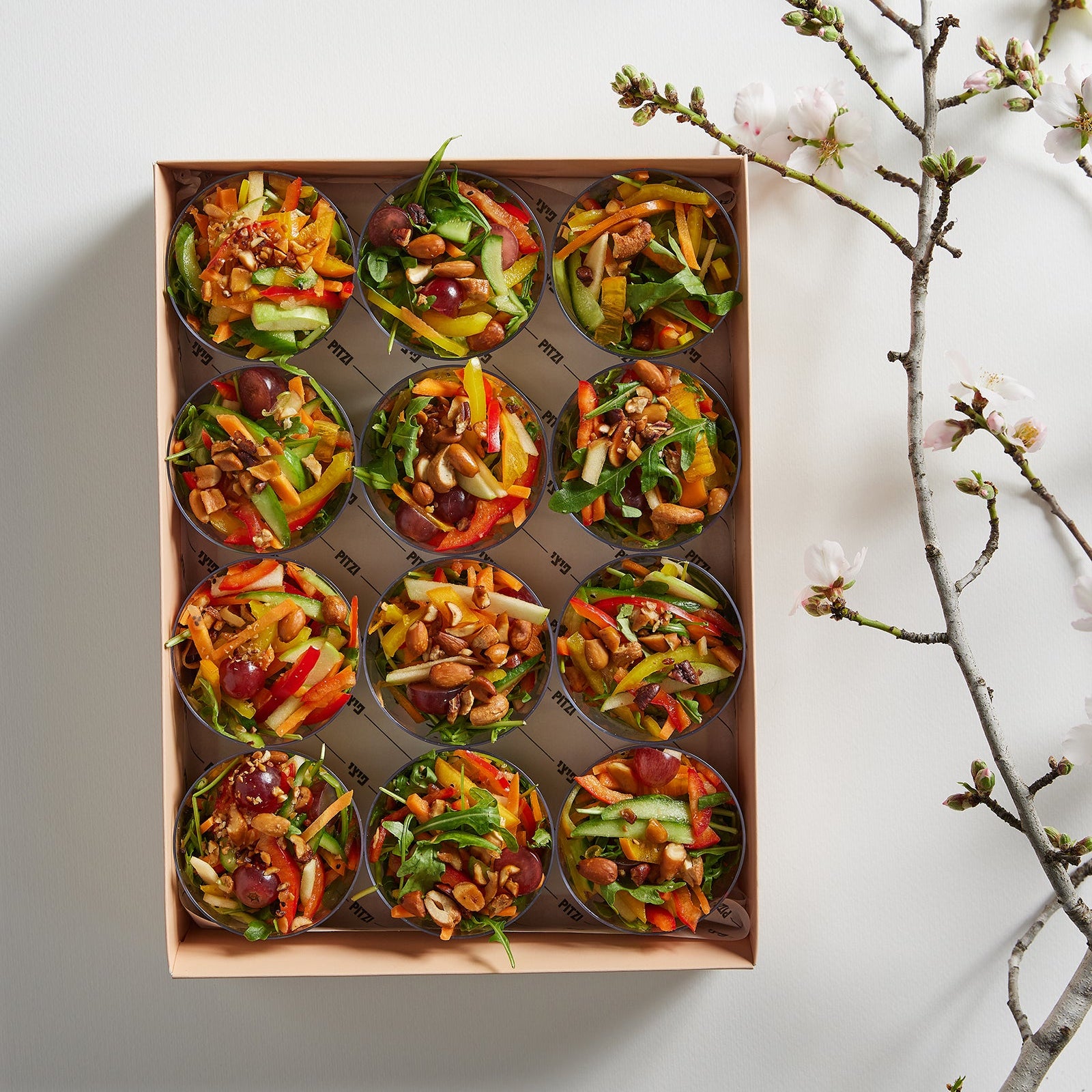 מגש כוסות סלט העונות