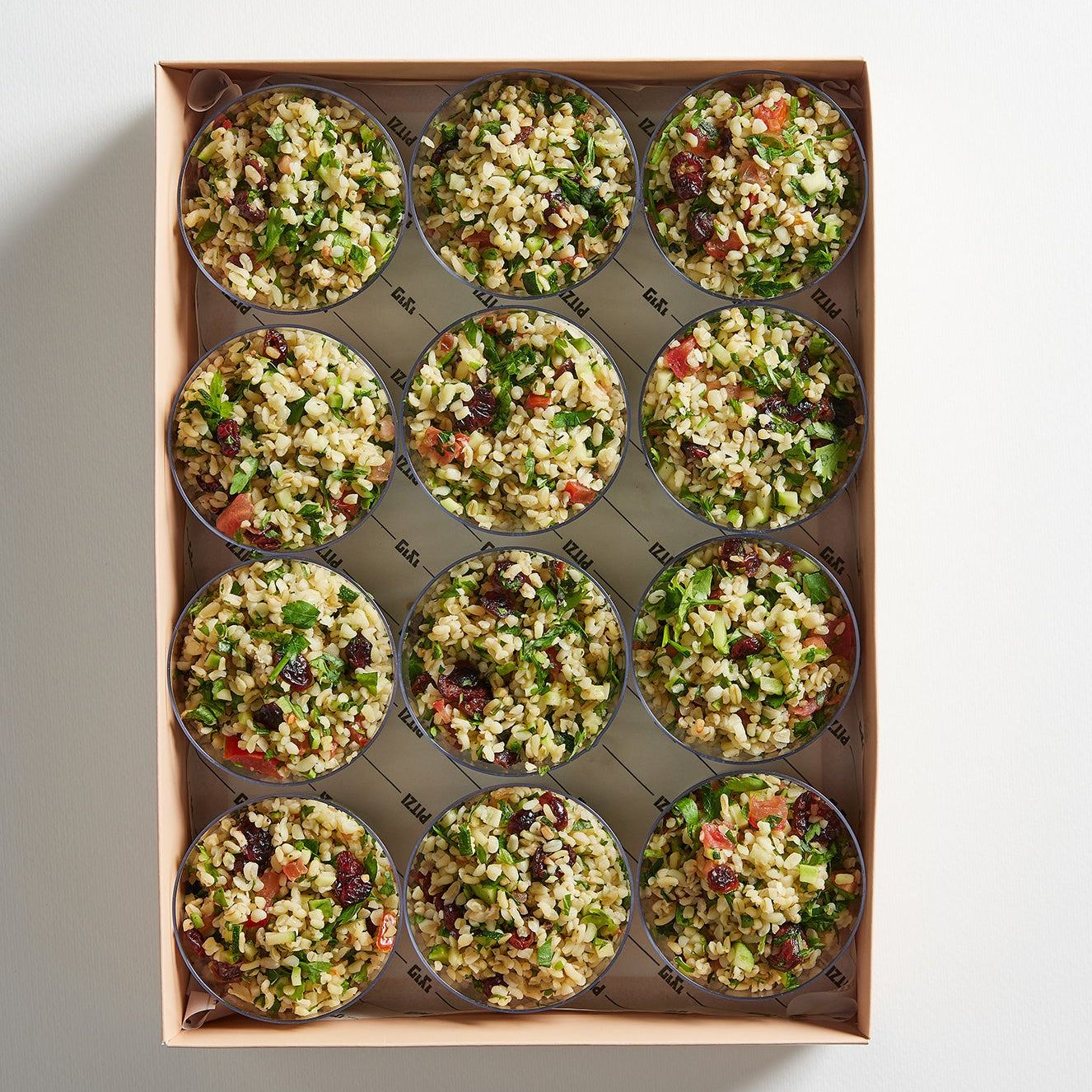 מגש כוסות סלט טאבולה