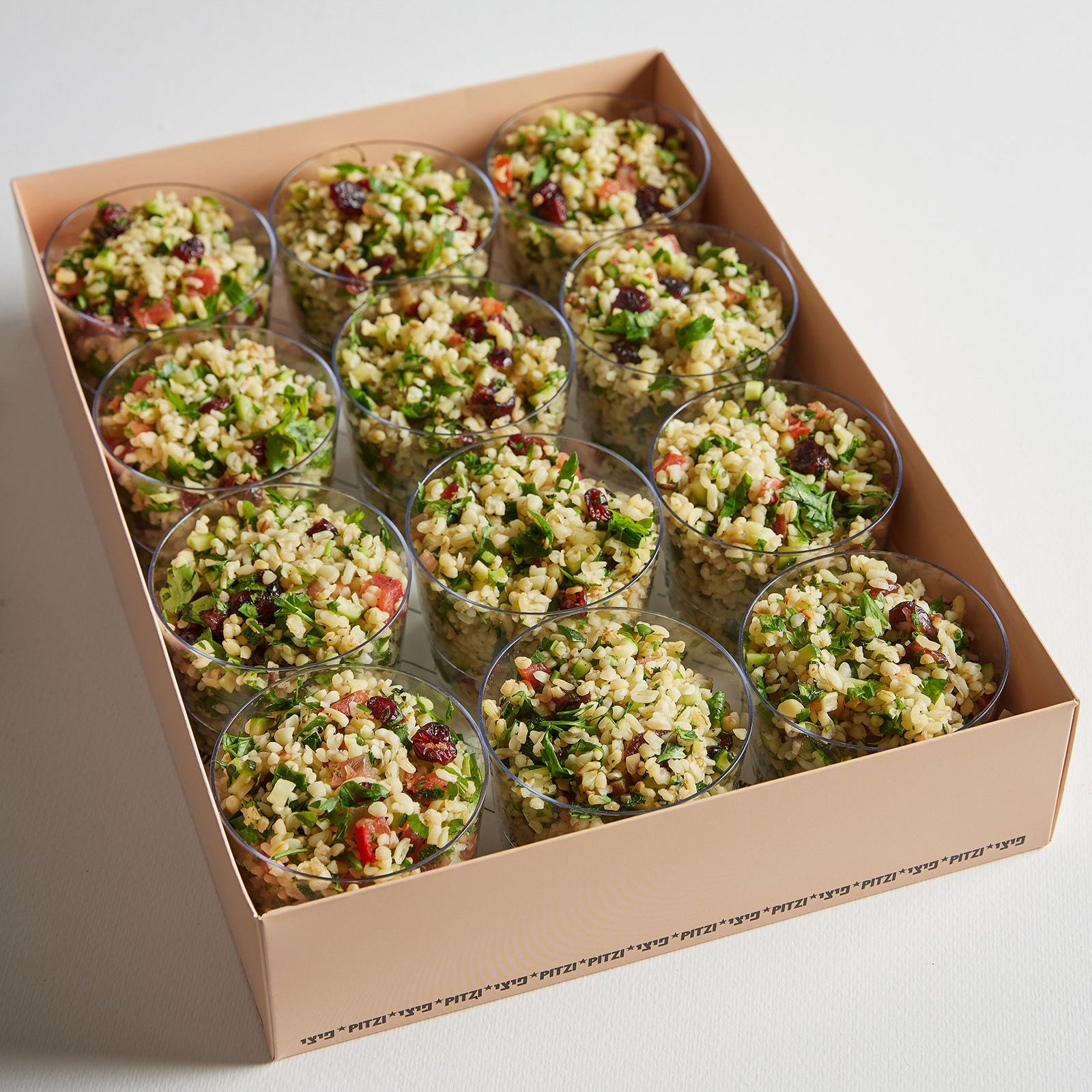 מגש כוסות סלט טאבולה